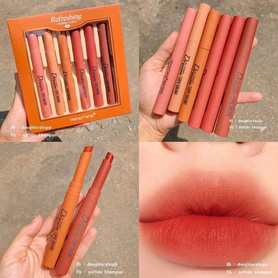 Dream Matte Lipstick set 6 Pcs
