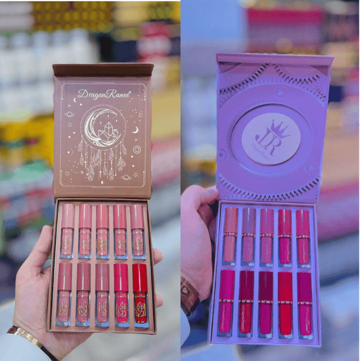 DRAGON RANEE 10 IN 1 Matte &amp; Nude LIPGLOSS  PACK