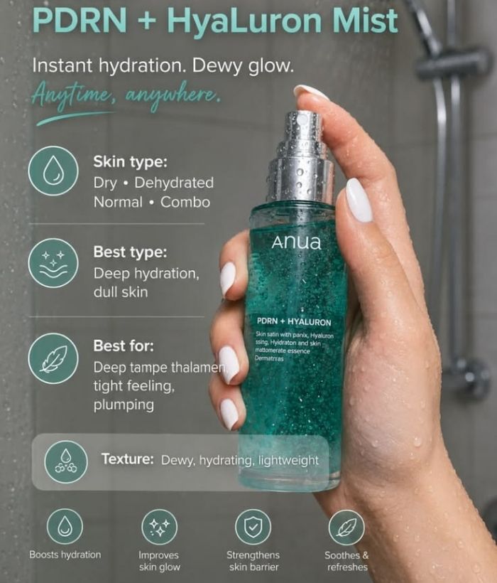 ANUA PDRN Hyaluronic Acid Hydrating Capsule Mist 100ml