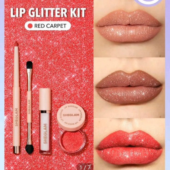 Sheglam Lip Dazzler Glitter Full Kit