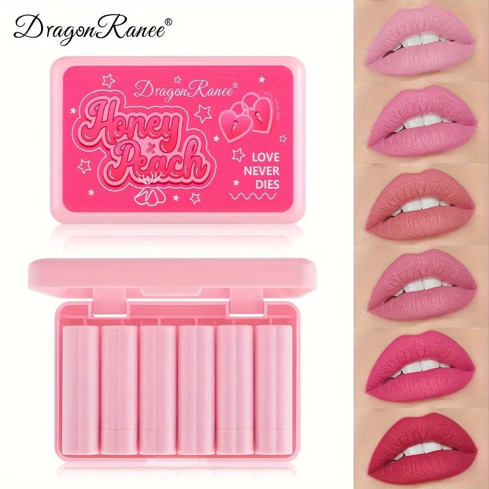 Dragon Ranee 6pcs Matte Lipstick Set